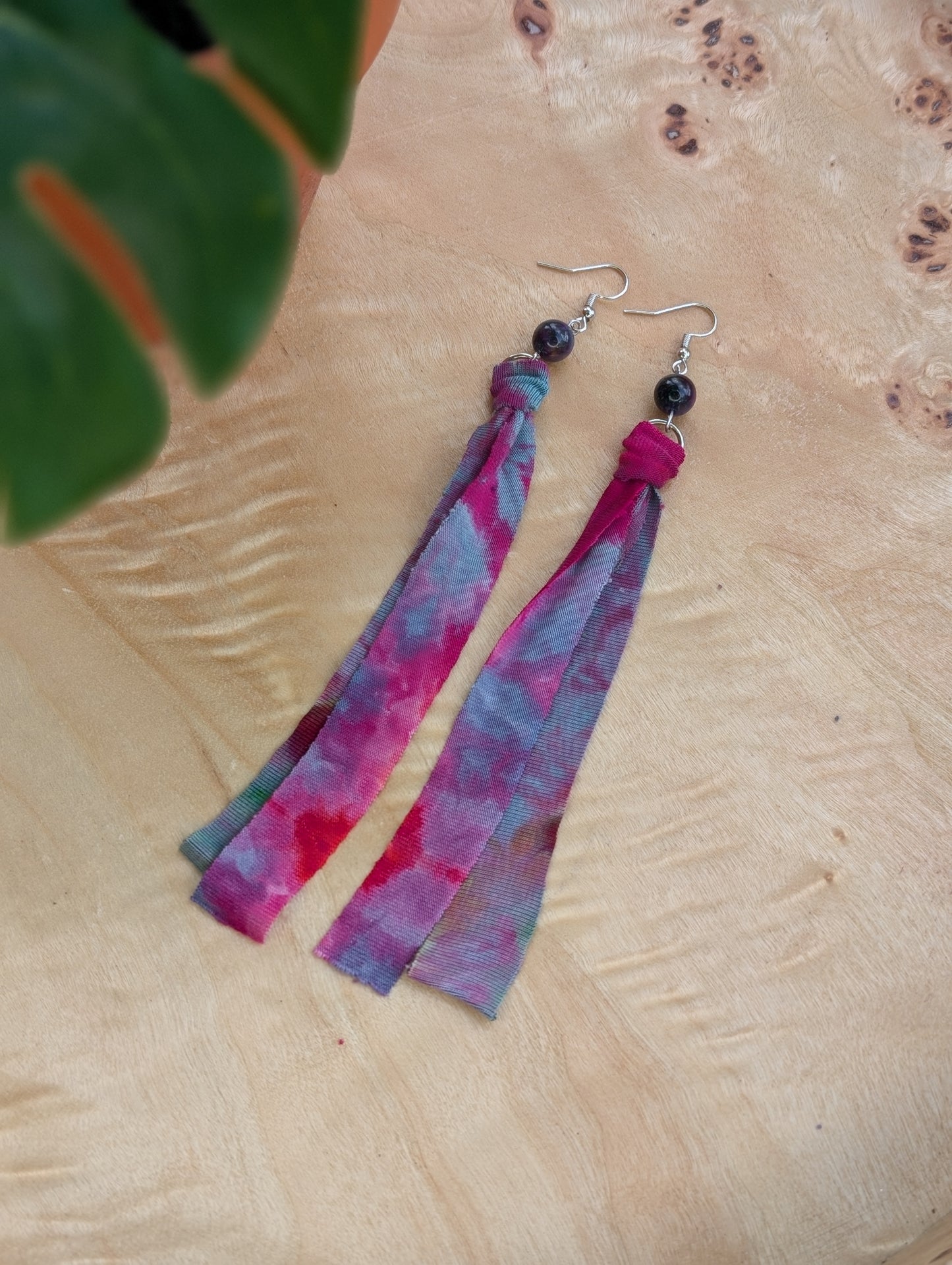 *SILVER* Moonlight Rainbow Tie Dye Earrings ๐ฉท๐๐๐ฉต๐๐๐งก