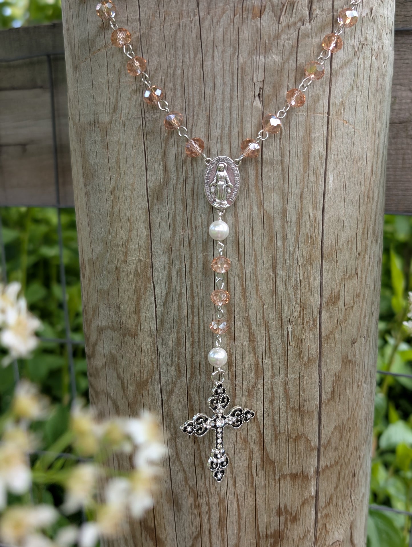 Rosary with Mother of Pearl ✨🤍✨