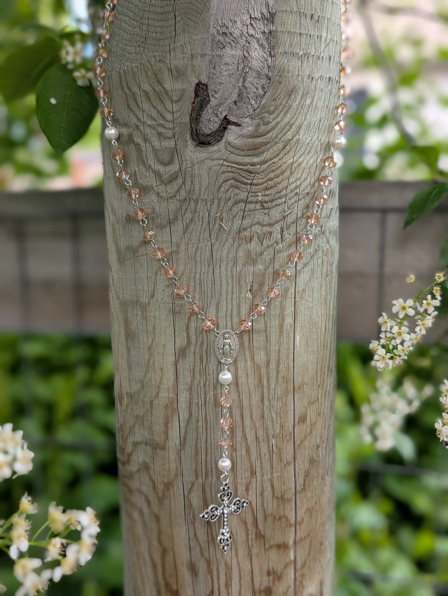 Rosary with Mother of Pearl ✨🤍✨