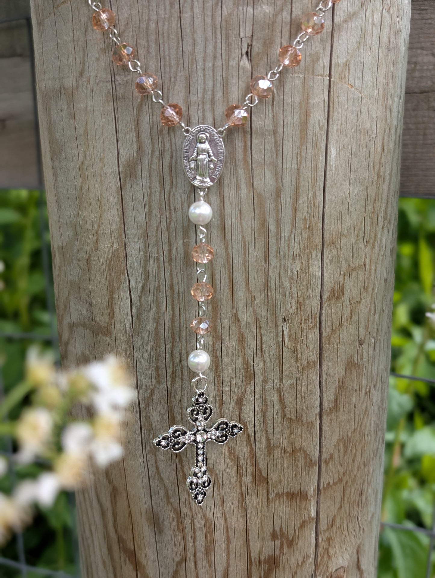 Rosary with Mother of Pearl ✨🤍✨