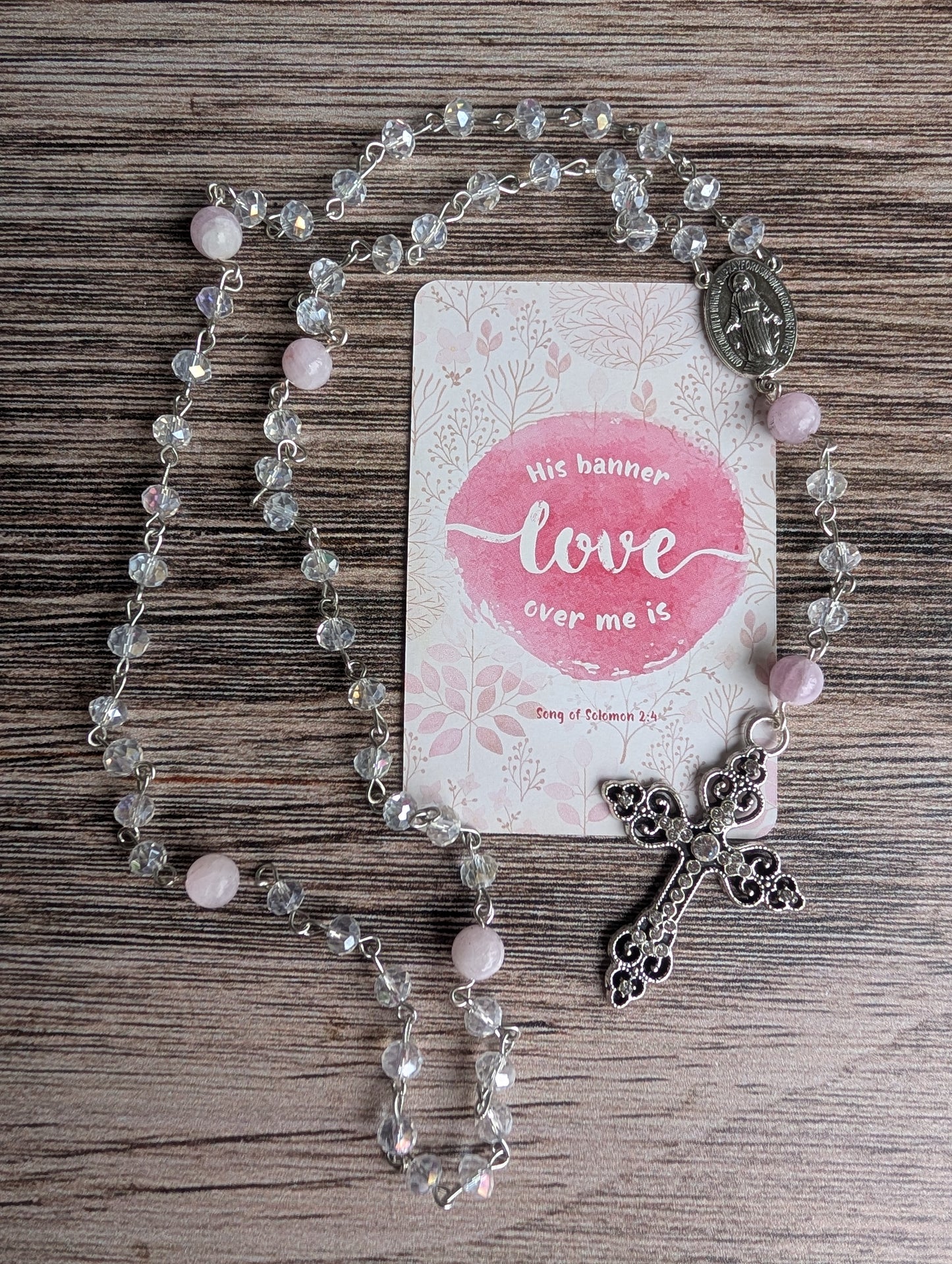 Rosary with Kunzite💜