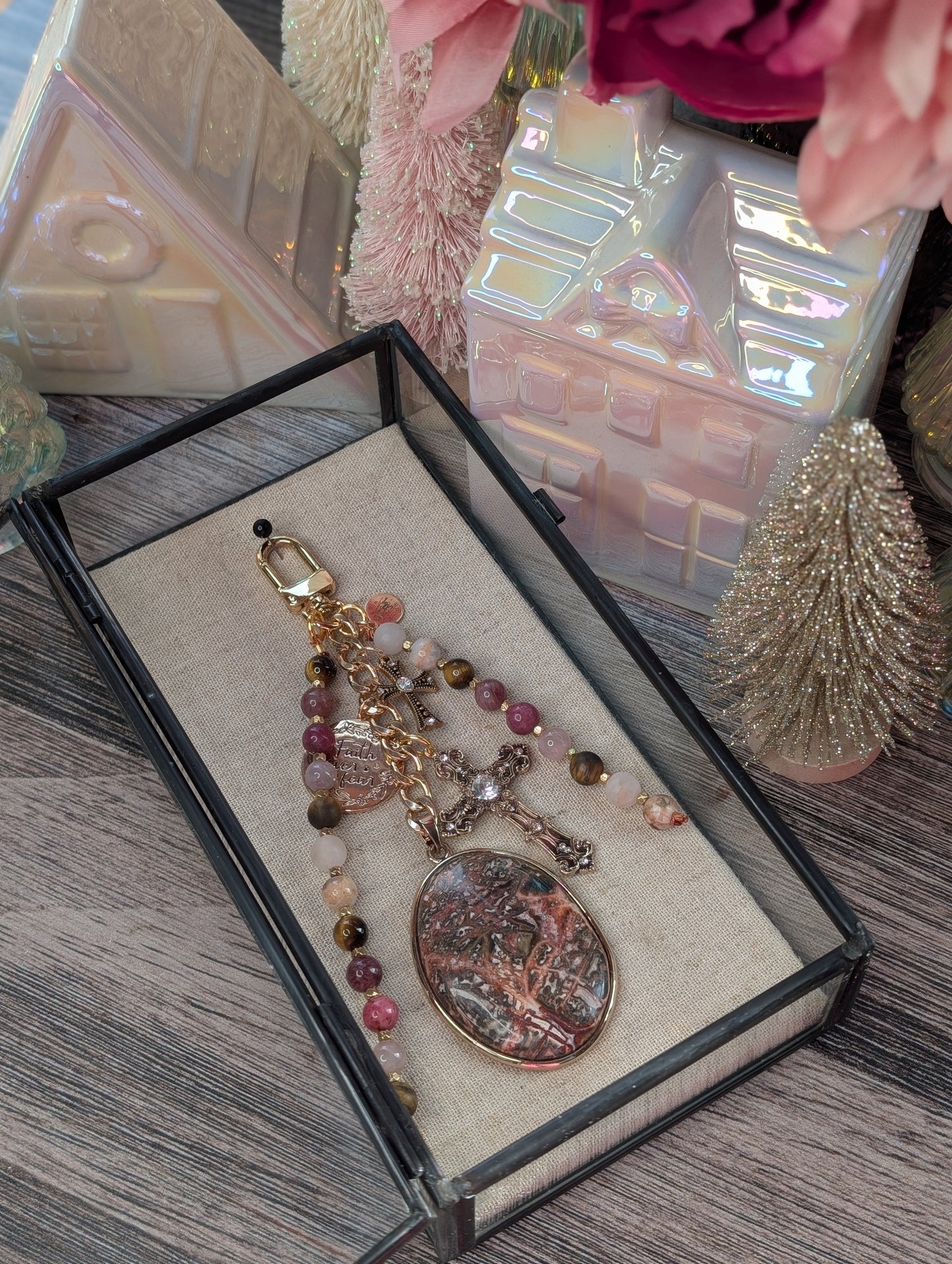 Faith Over Fear Talisman 🩷✝️🤎