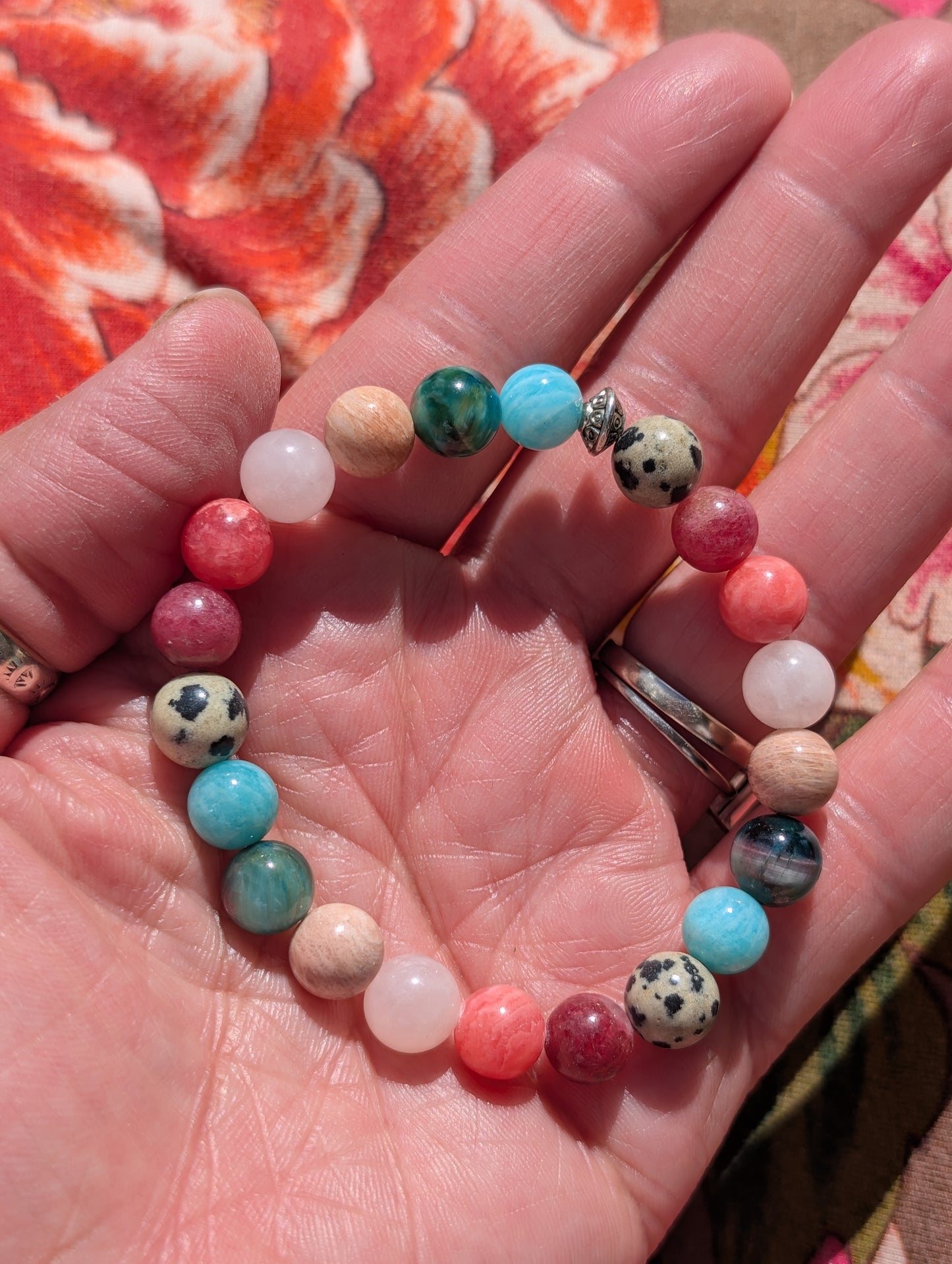 Girly Pop Mashup Bracelet 🩷🩵🖤🤍