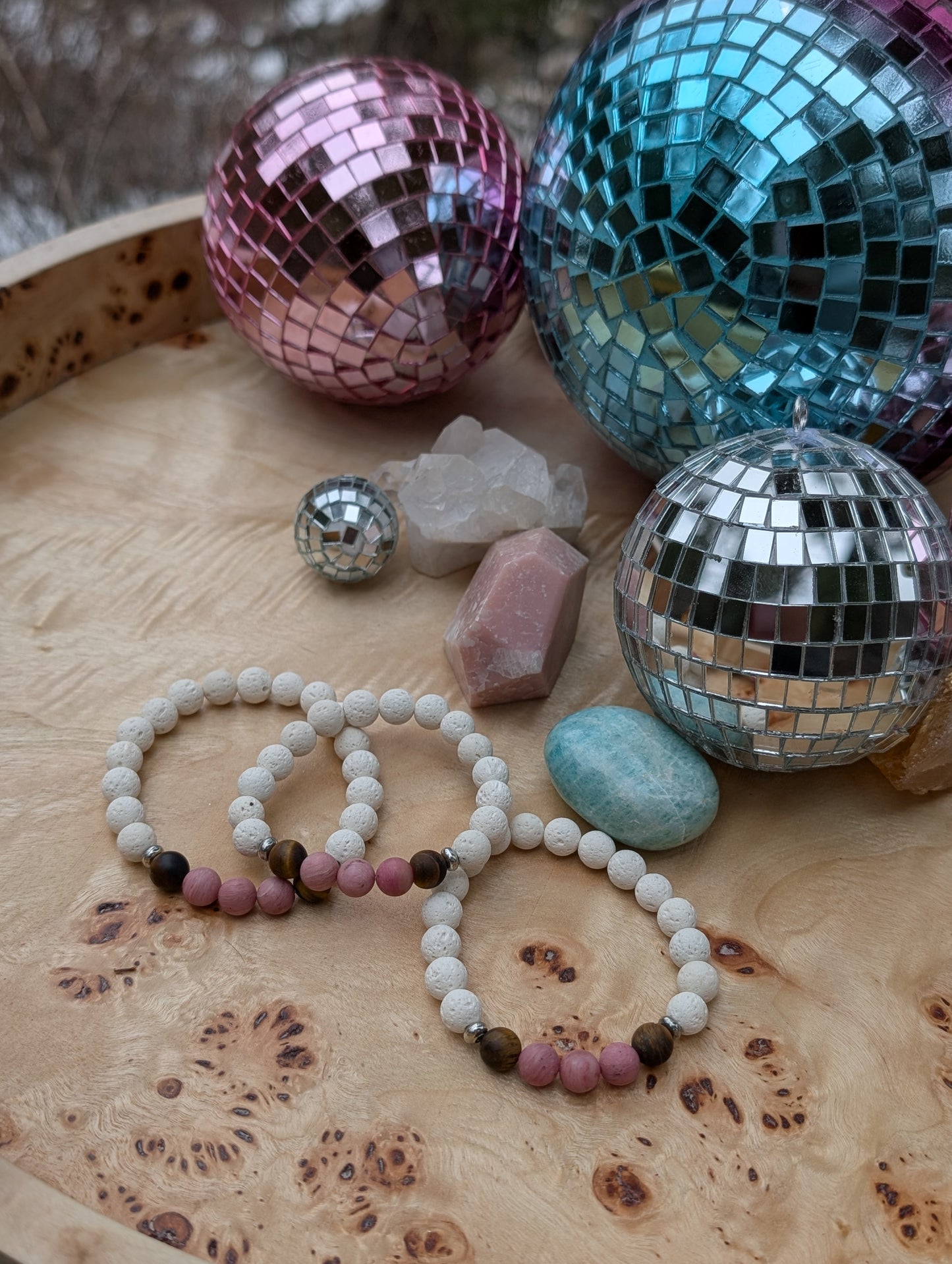 Courage to Love 🤍🩷🤎 Bracelet