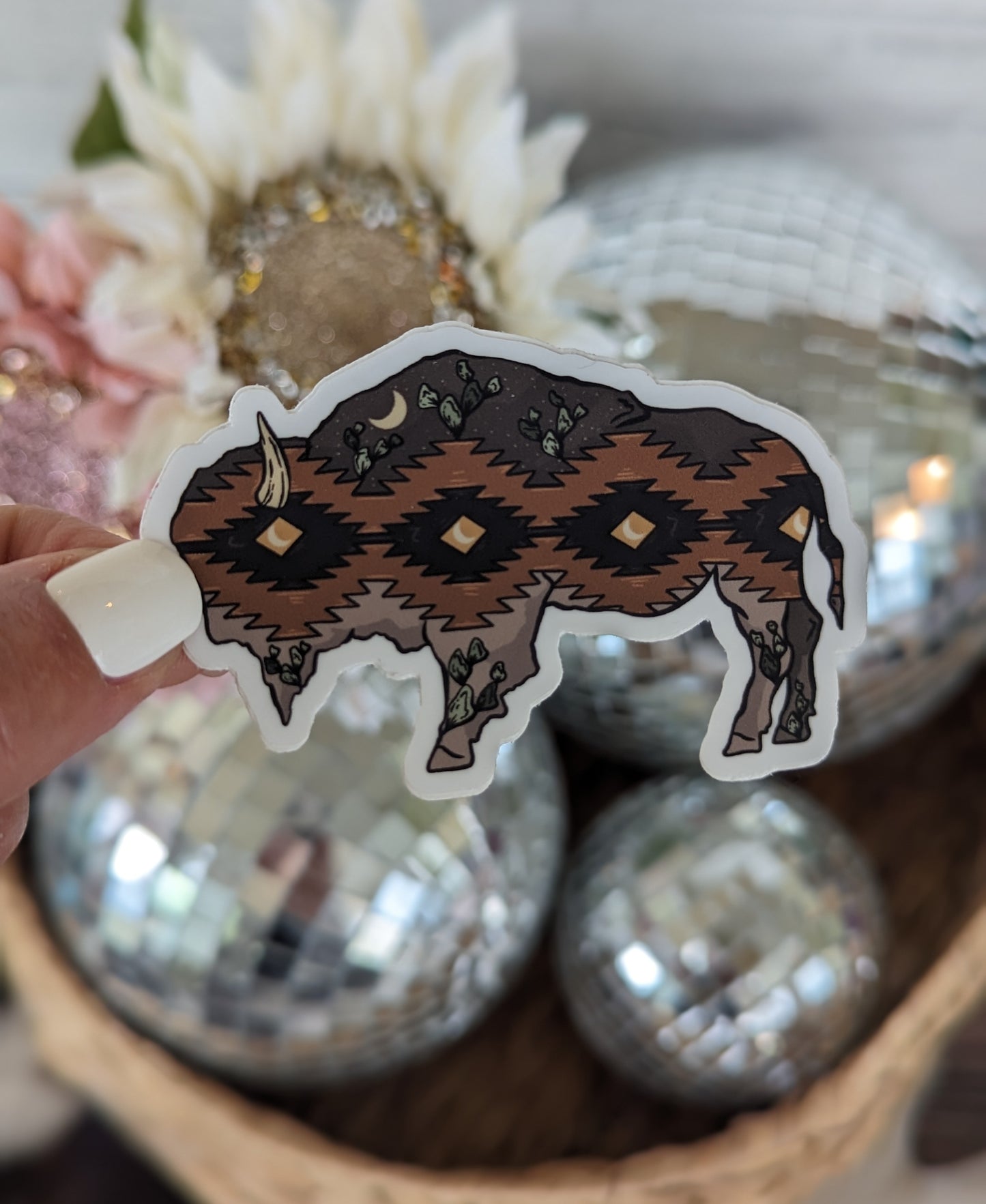 Buffalo Moon Sticker 🦬🌙