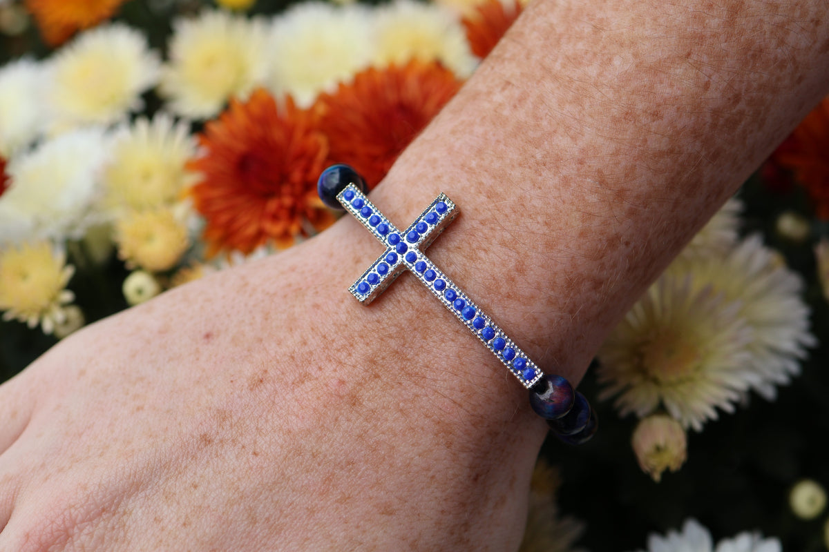 Midnight Skies & Faith Bracelet