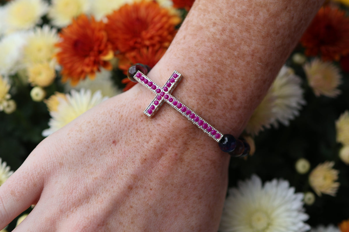 Midnight Skies & Faith Bracelet