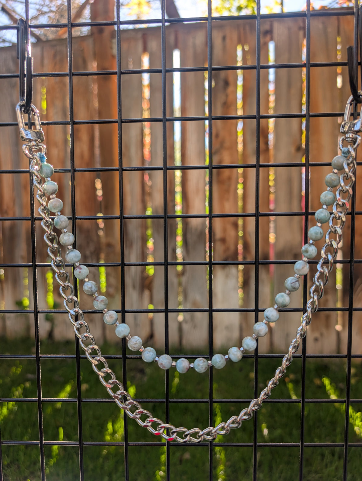 Genuine Larimar BBC - Silver