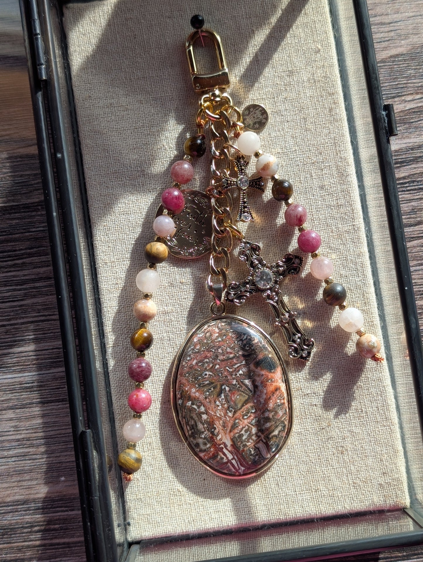 Faith Over Fear Talisman 🩷✝️🤎