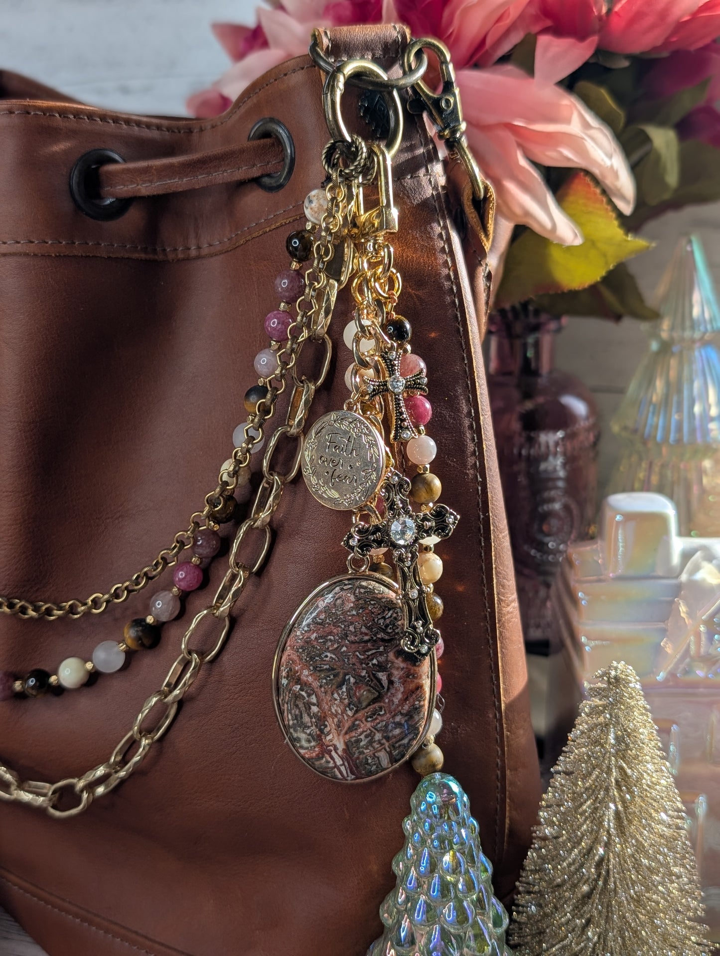 Faith Over Fear Talisman 🩷✝️🤎