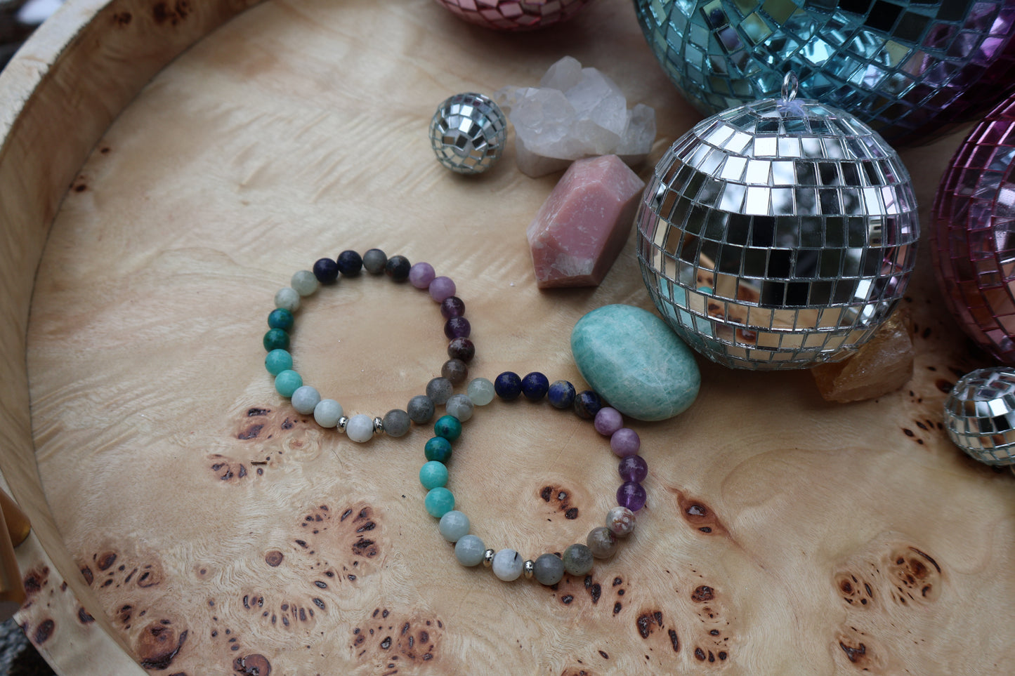 Inner Peace 🤍💚🩵💙💜🩶 Bracelet