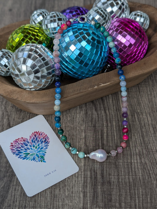Peacock Baroque Necklace