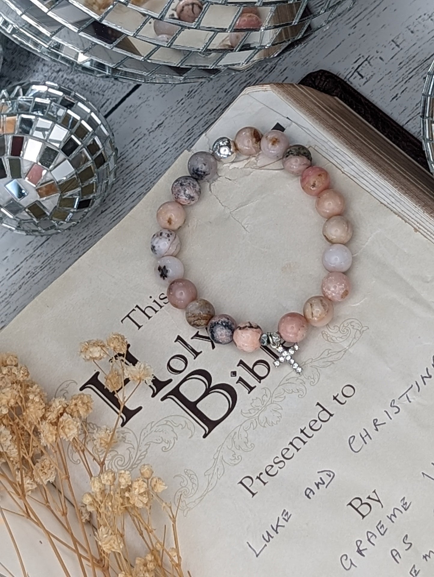 ✝️ Collection : Peruvian Pink Opal Bracelet