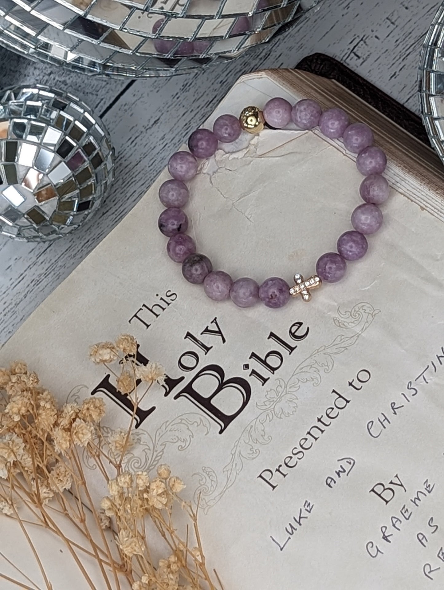 ✝️ Collection : Lepidolite Bracelet