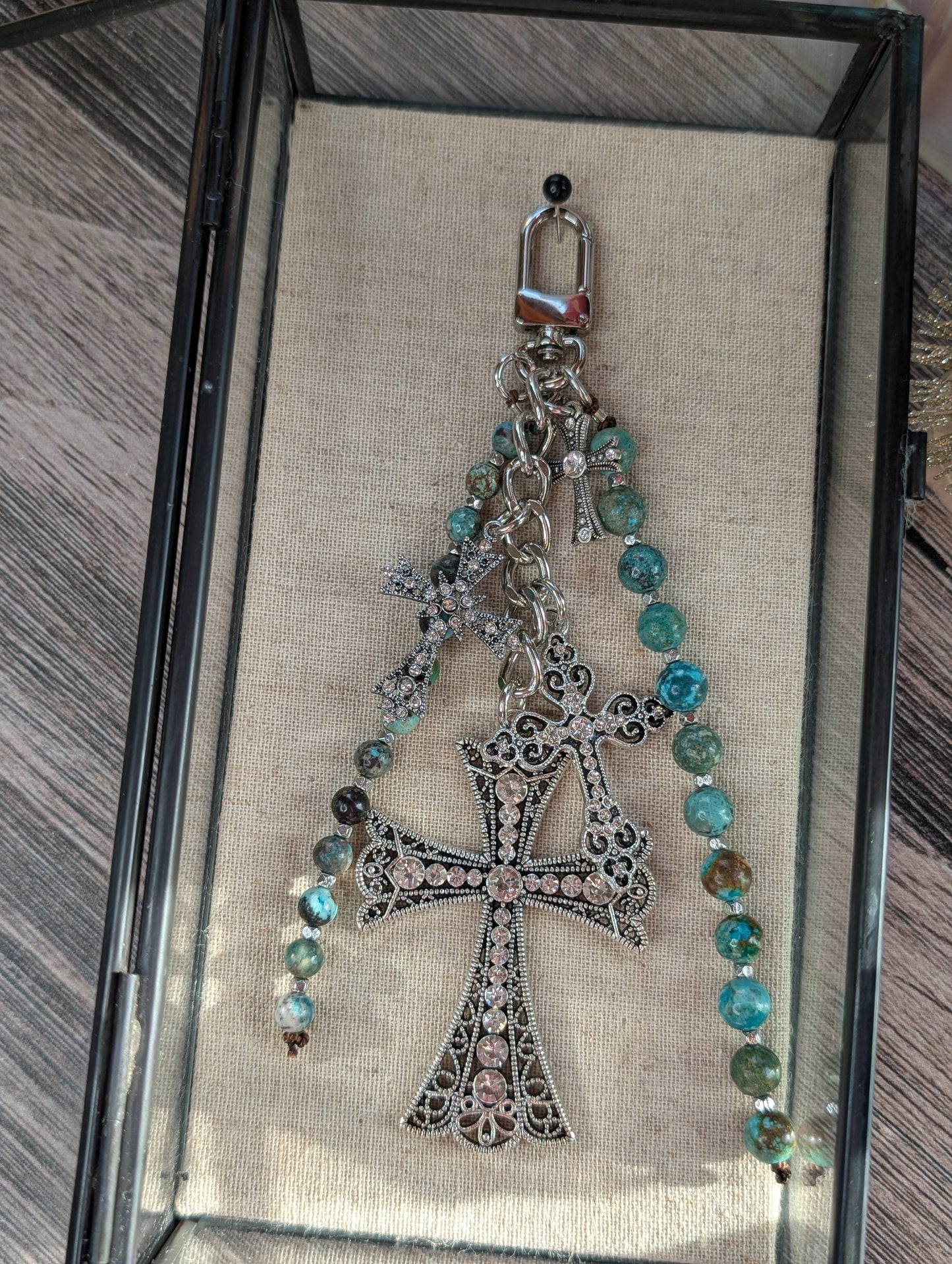 Rhinestone Faith Talisman ✨✝️